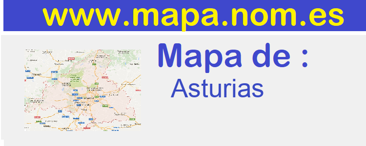 mapa de  Asturias